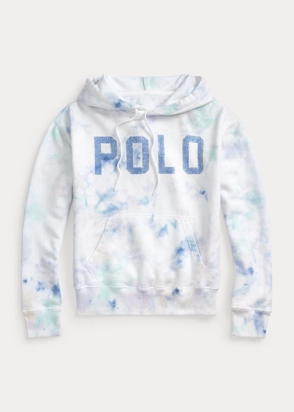 Polo Ralph Lauren Tie-Dye Fleece Hættetrøje Dame Danmark (YPJQK0456)